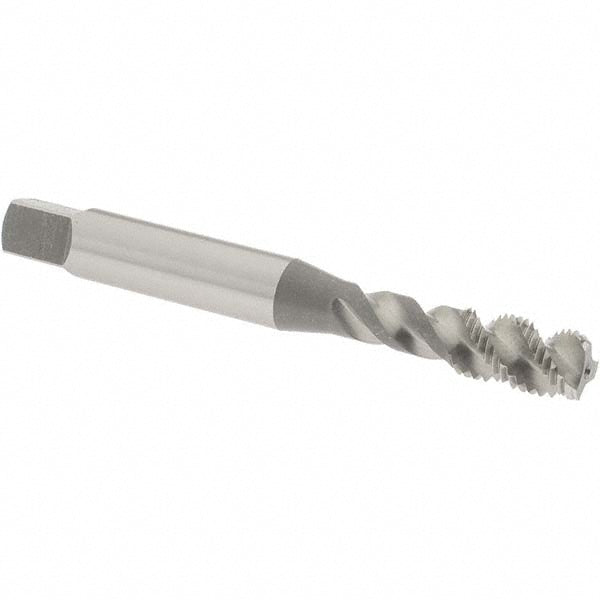 OSG 8012100 1/4-28 UNF, 3 Flute, 50° Helix, Bottoming Chamfer, Bright Finish, High Speed Steel Spiral Flute STI Tap