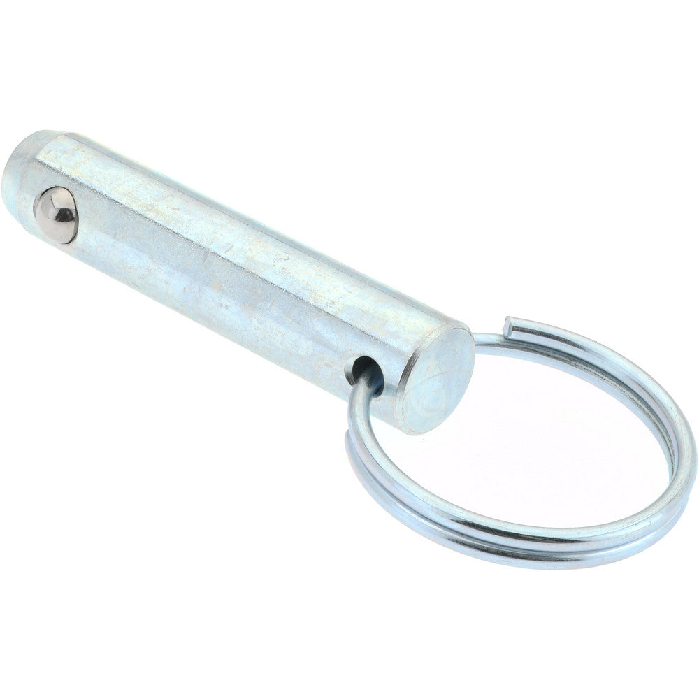 Gibraltar mqr-1244 1/2" Pin Dia, 2" Long, Zinc Plated Steel Ball Lock Hitch Pin