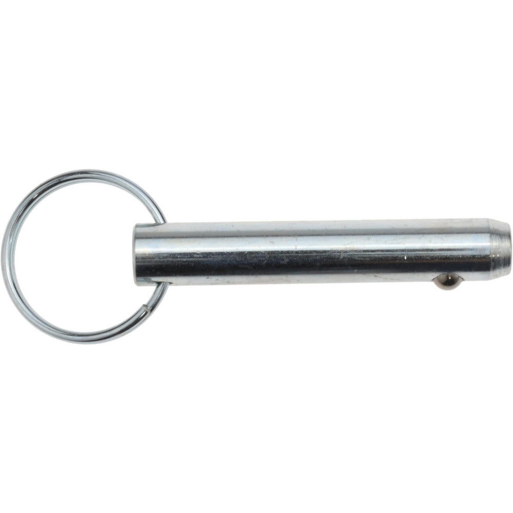 Gibraltar MQR-1249 1/2" Pin Dia, 2-1/2" Long, Zinc Plated Steel Ball Lock Hitch Pin
