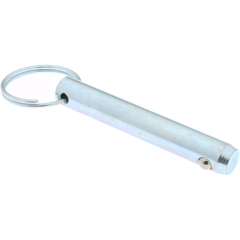 Gibraltar mqr-1254 1/2" Pin Dia, 3" Long, Zinc Plated Steel Ball Lock Hitch Pin
