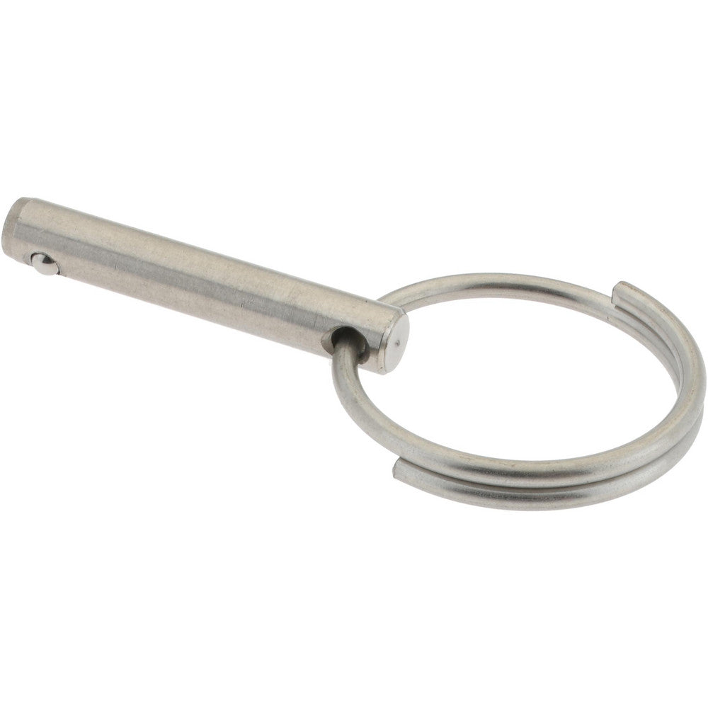 Gibraltar mqr-ss-1005 3/16" Pin Dia, 1" Long, Uncoated Stainless Steel Ball Lock Hitch Pin