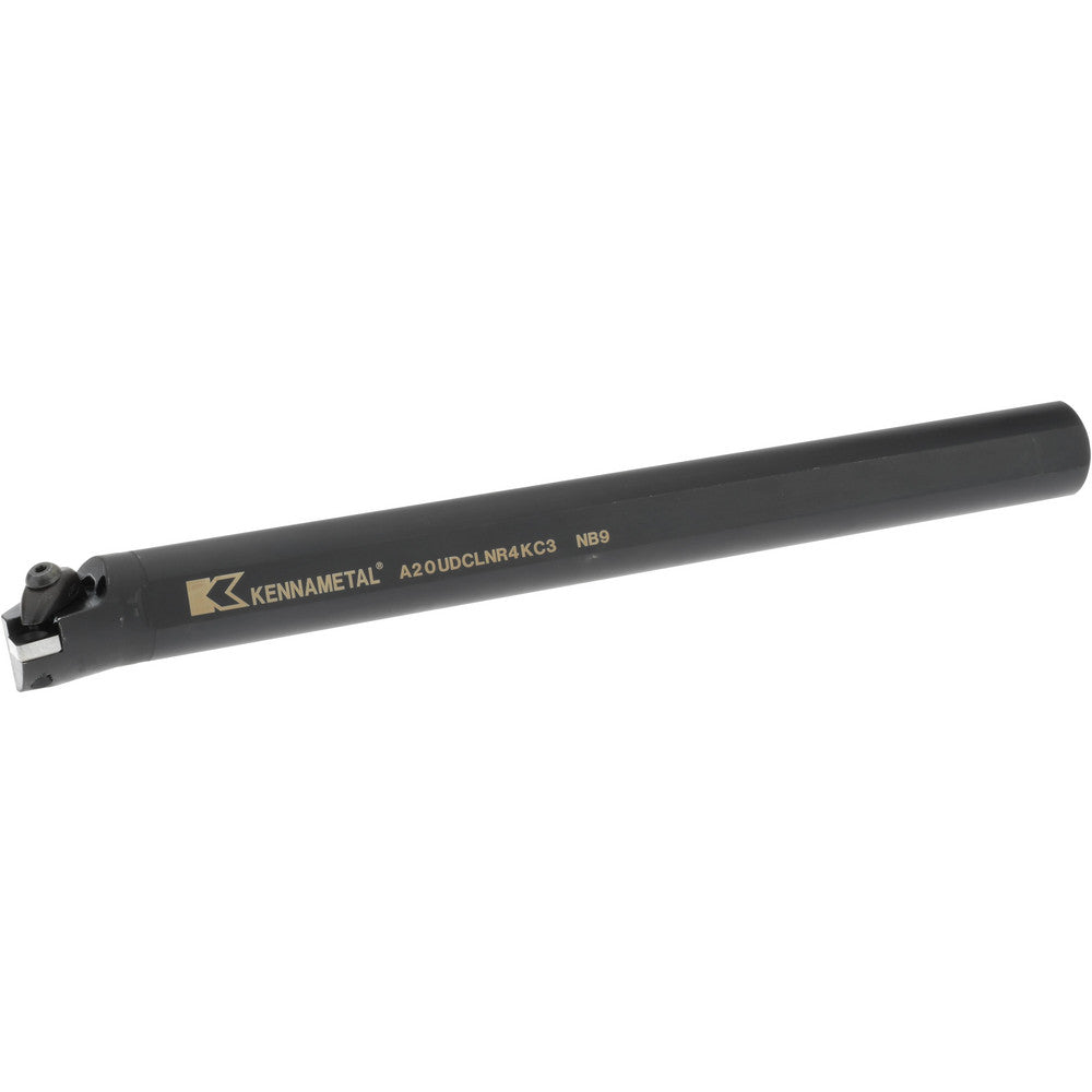 Kennametal 2408519 Indexable Boring Bar A20UDCLNR4KC3, 1.47" Min Bore Dia, Right Hand Cut, 1-1/4" Shank Dia, -5 ° Lead Angle, Steel
