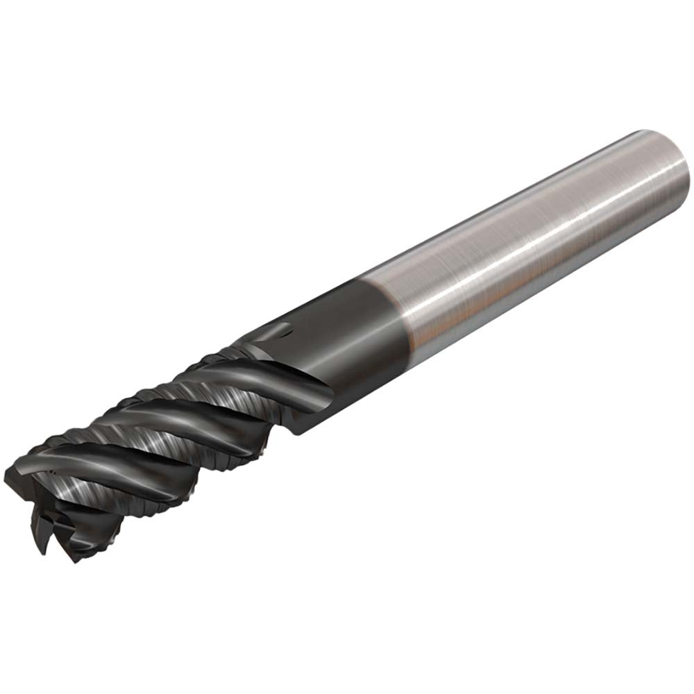 Iscar 5621691 Roughing End Mill 1/4" Dia, 4 Flute, Coarse Pitch, Single End, Solid Carbide