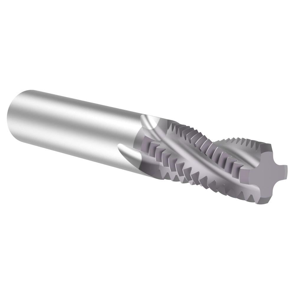 Allied Machine and Engineering TM62511 Helical Flute Thread Mill 5/8-11, Internal, 4 Flute, 1/2" Shank Dia, Solid Carbide