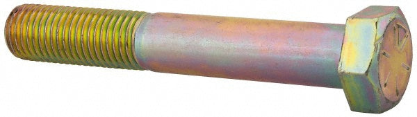 HHCS Made In USA MSC65158685-1 Hex Head Cap Screw 1-8 x 6-1/2", Grade 8 Steel, Zinc Yellow Dichromate Finish