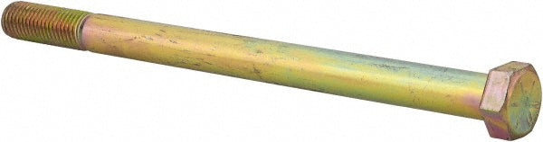 KANEBRIDGE CO. HCS075C11008UY Hex Head Cap Screw 3/4-10 x 11", Grade 8 Steel, Zinc Yellow Dichromate Finish