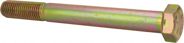 HHCS Made In USA MSC39209 Hex Head Cap Screw 7/8-9 x 8", Grade 8 Steel, Zinc Yellow Dichromate Finish