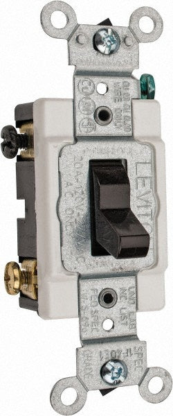 Leviton CSB3-20 3 Pole, 120 to 277 VAC, 20 Amp, Commercial Grade Toggle Three Way Switch