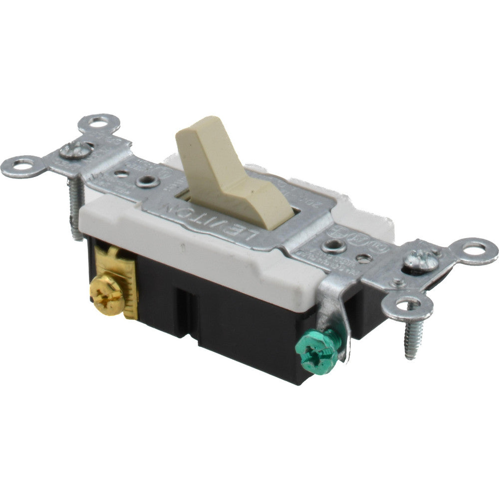 Leviton CSB3-20I 3 Pole, 120 to 277 VAC, 20 Amp, Commercial Grade Toggle Three Way Switch