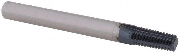 Scientific Cutting Tools, Inc. TM218-27NPT-A Straight Flute Thread Mill 1/16 - 27 & 1/8 - 27, External & Internal, 4 Flutes, 1/4" Shank Dia, Solid Carbide