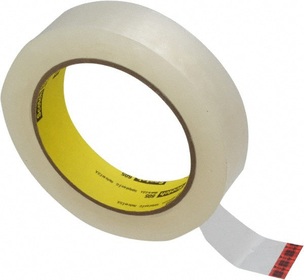 Scotch 7000123570 Packing Tape 1" Wide, Clear, Acrylic Adhesive