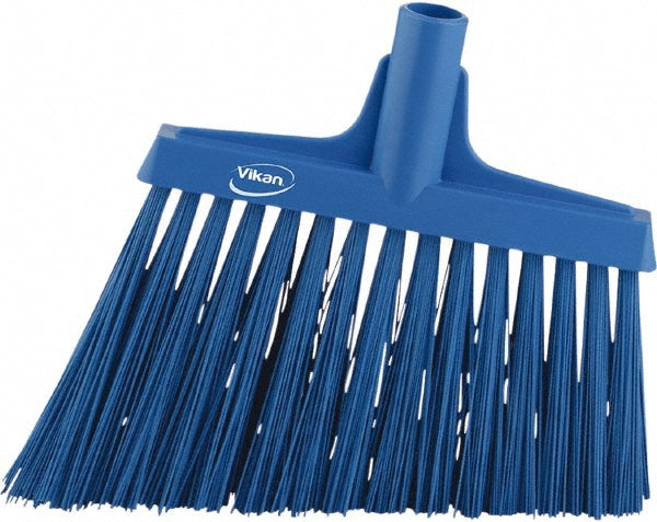 Vikan 29143 Broom, Angle Cut, 11.4" Extra stiff, Blue
