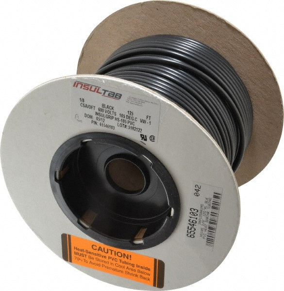 Pexco Llc 300125001MS Heat-Shrink & Cold-Shrink Sleeve 1/8" ID Before Shrinking, 0.063" ID After Shrinking, 125' OAL