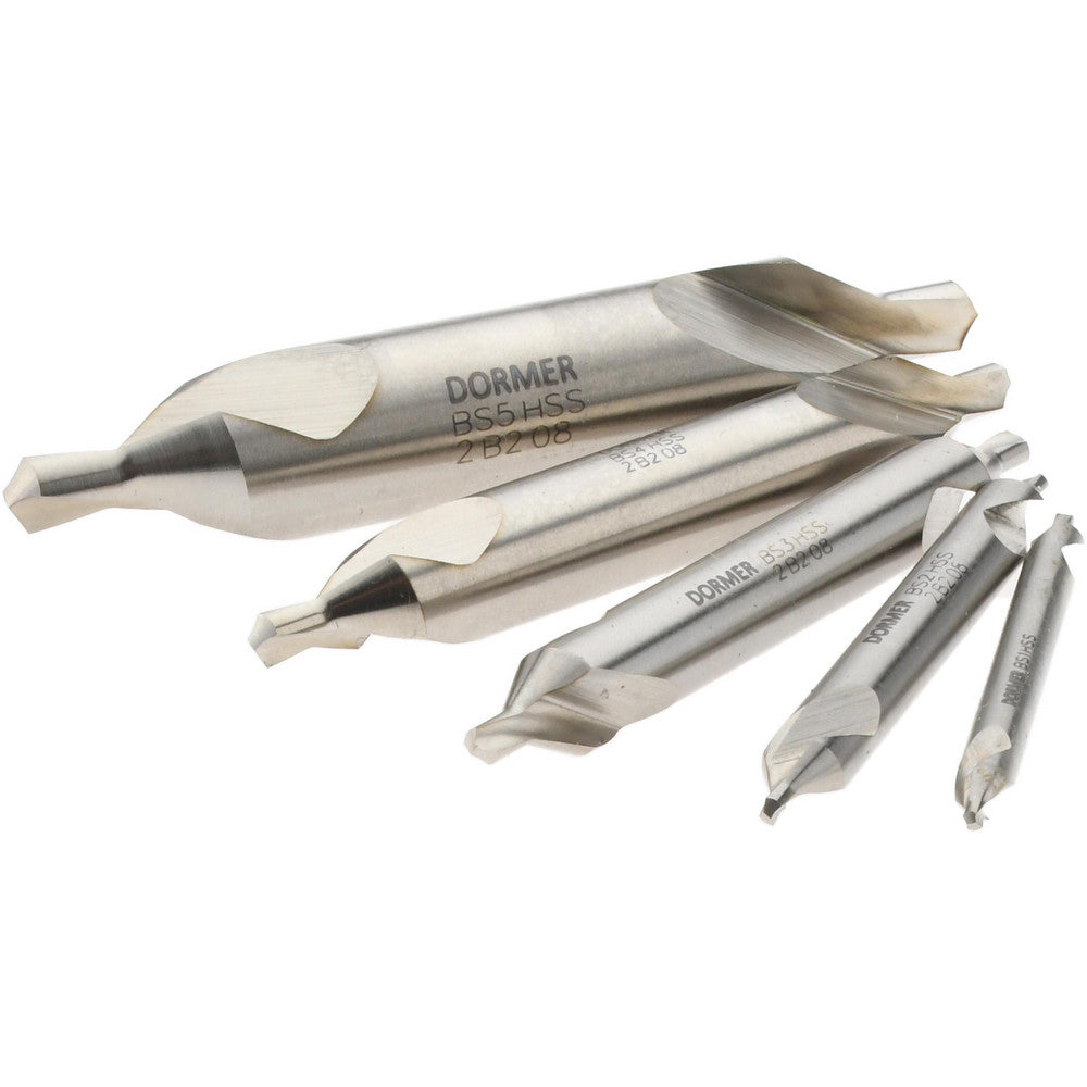 Dormer Pramet 5969887 5 Pc High Speed Steel Combo Drill & Countersink Set