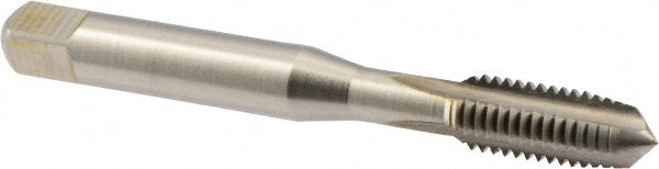 Dormer Pramet 5977016 Straight Flute Tap M8x1.25 Metric Coarse, 3 Flute, Plug Chamfer, 6H Class of Fit, HSS, Bright/Uncoated Finish