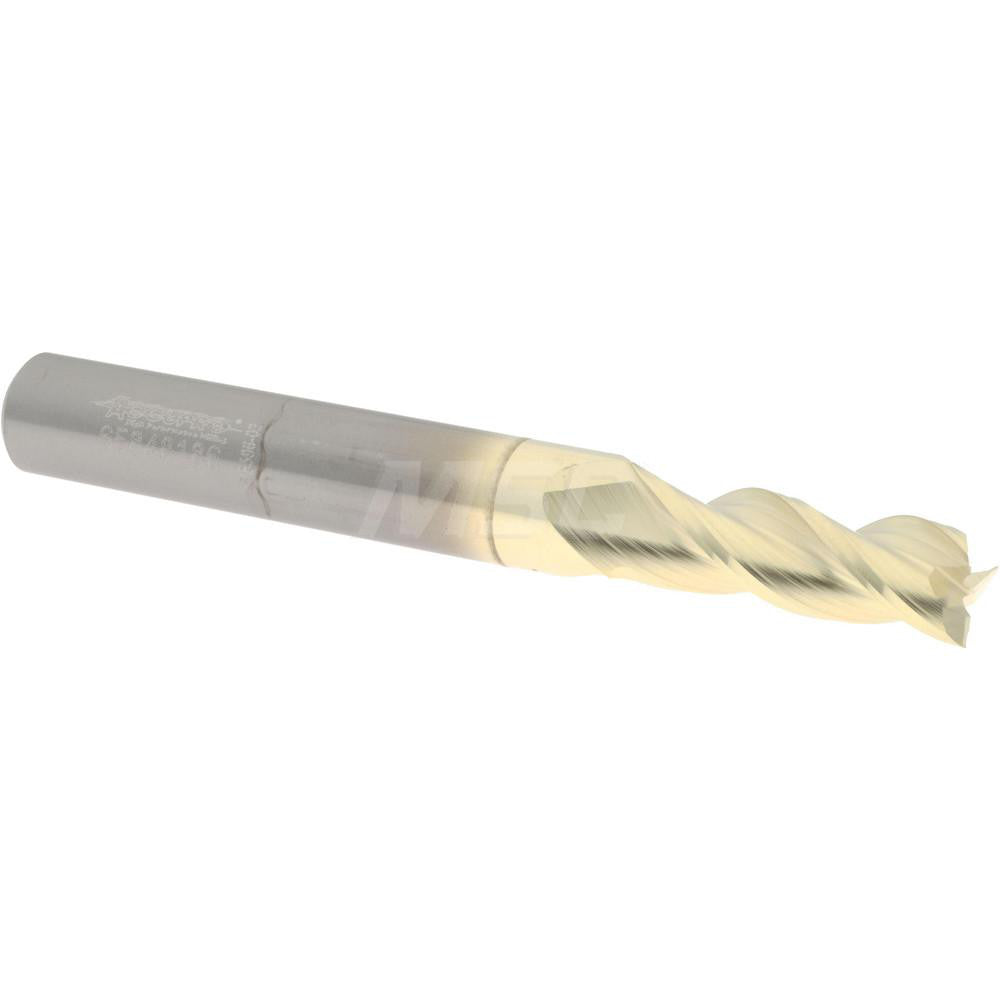 Accupro 2500453 Roughing & Finishing End Mill 7 mm Dia, 3 Flutes, Square End, Solid Carbide