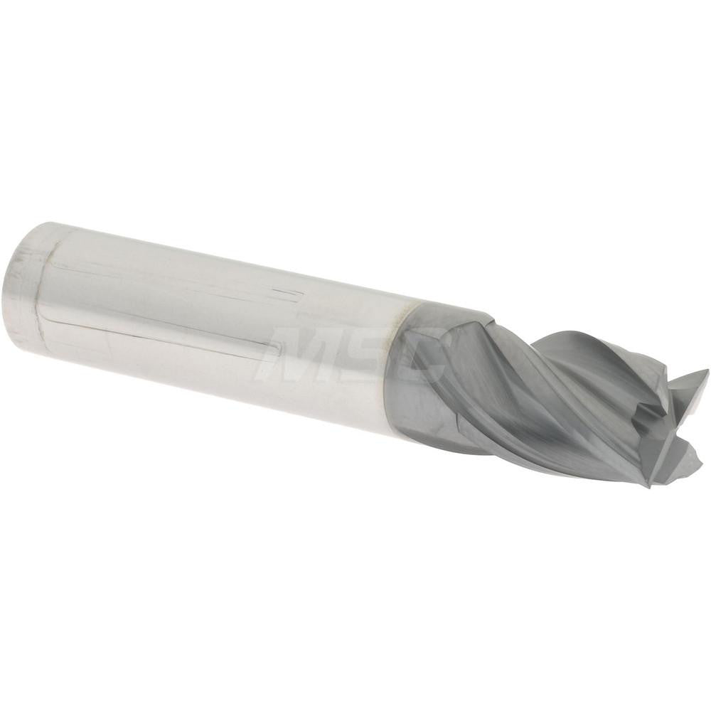 Accupro 95168292 Square End Mill 3/8" Dia, 1/2" LOC, 4 Flute, Solid Carbide