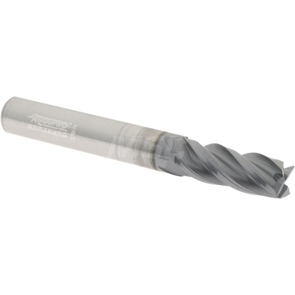 Accupro 95168264 Square End Mill 5/16" Dia, 13/16" LOC, 4 Flute, Solid Carbide