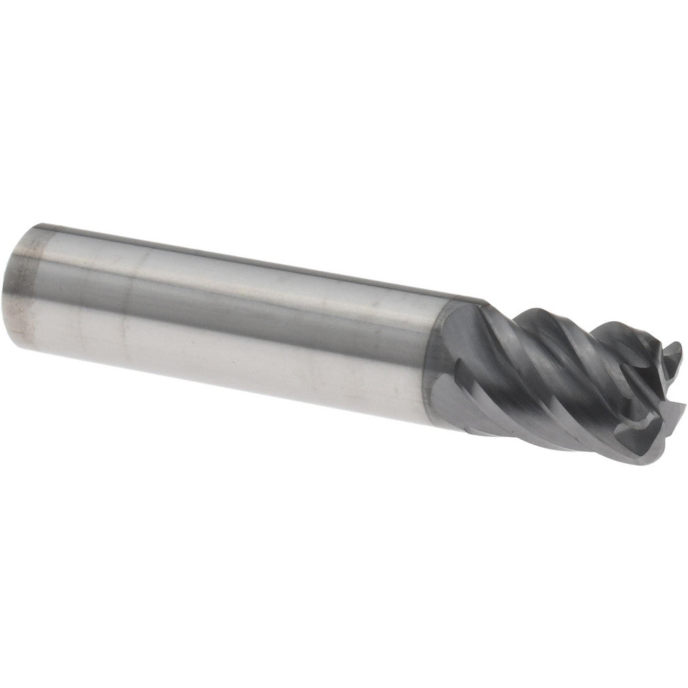 Accupro 95168295 Corner Radius End Mill 3/8" Dia, 1/2" LOC, 0.0600" Radius, 5 Flute, Solid Carbide