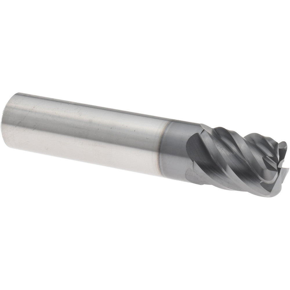 Accupro 95168468 Corner Radius End Mill 1/2" Dia, 5/8" LOC, 0.0900" Radius, 5 Flute, Solid Carbide