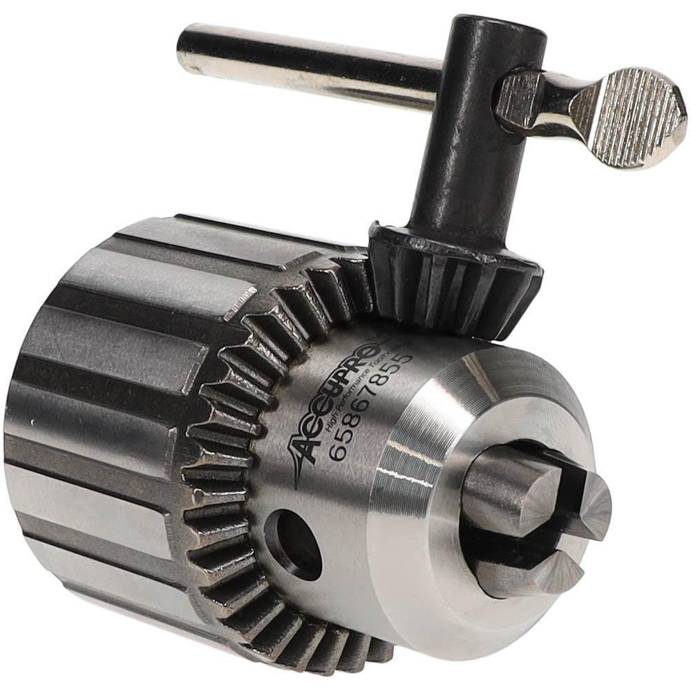 Accupro CYX1308000MSC Drill Chuck 1/32 to 1/2" Capacity, Tapered Mount, JT6