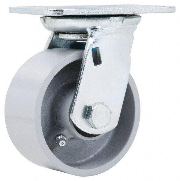 Fairbanks E29-4-IRB Swivel Top Plate Caster Semi-Steel, 4" Wheel Dia, 2" Wheel Width, 700 lb Capacity, 5-3/8" OAH