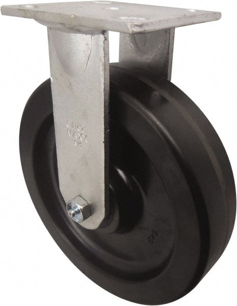 Value Collection GMC-SH-0084 Rigid Top Plate Caster Phenolic, 8" Wheel Dia, 2" Wheel Width, 900 lb Capacity, 9-1/2" OAH