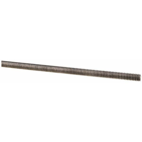 ALL AMERICA THREADED PRODUCTS 01076 General-Purpose Threaded Rod 1/4-20, 6' OAL, Low-Carbon Steel, Oil Finish