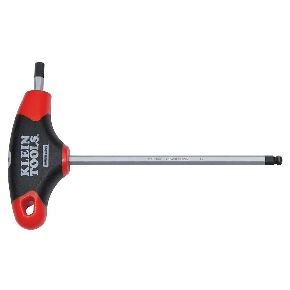 Klein Tools JTH6E06BE Hex Key 3/32" Hex, Ball End, T-Handle Cushion Grip