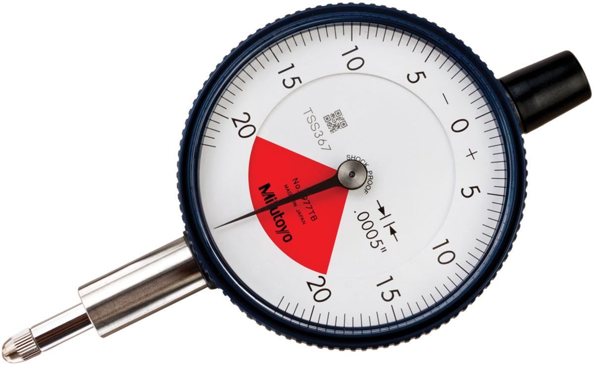 Mitutoyo 2977AB Dial Drop Indicator 0.0400" Max Measurement, 20-0-20 Dial Reading, 0.0005" Accuracy