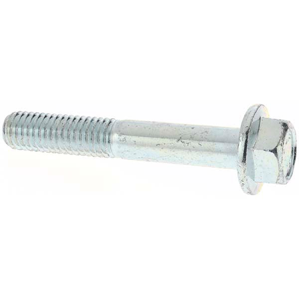 Fasteners 4566 Smooth Flange Bolt M8 x 1.25 Metric, 50 mm Length Under Head, Partially Threaded