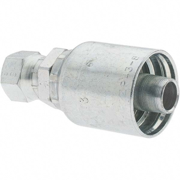 Parker 10643-6-8 Hydraulic Hose Straight Female JIC 37 ° Swivel Fitting 0.5" ID, 8 mm, 9/16-18