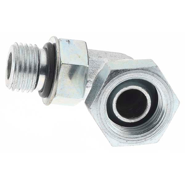 Parker 16262 Hydraulic Hose Swivel Elbow Fitting 6 mm, 9/16-18, 6,000 psi