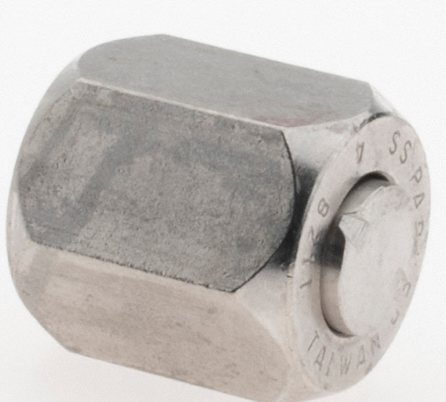 Parker PT-00320 Stainless Steel Flared Tube Cap 1/4" OD, 37 deg Flared Angle