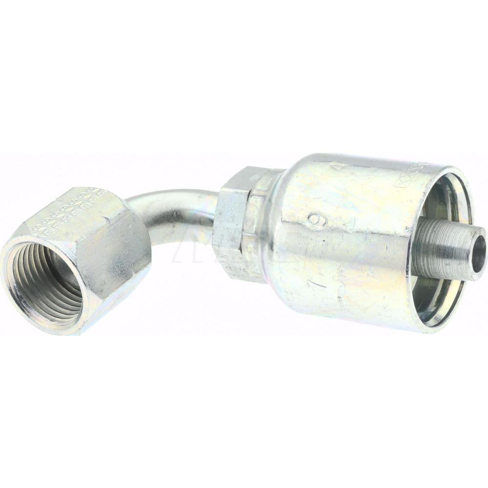 Parker KP81321 Hydraulic Hose Female JIC Swivel 90 ° Elbow 0.375" ID, 6 mm, 5/8-18