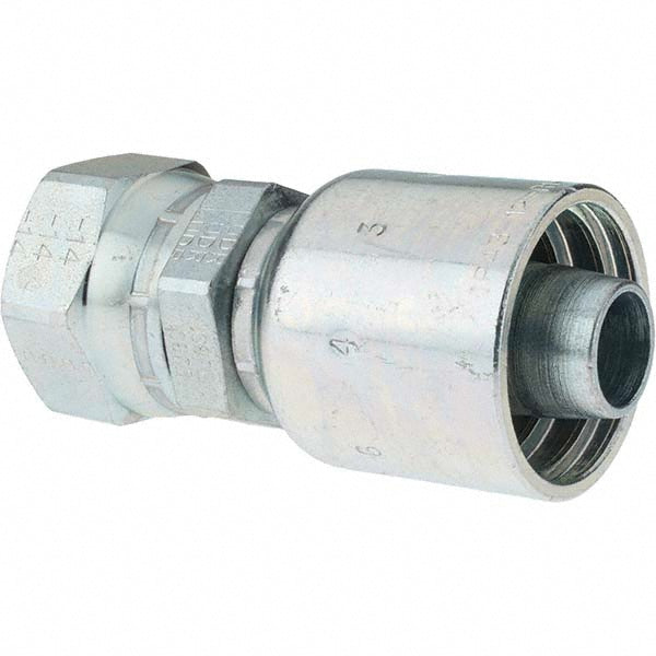 Parker BD-10643-1412-1 Hydraulic Hose Straight Female JIC 37 ° Swivel Fitting 0.75" ID, 12 mm, 1-3/16-12