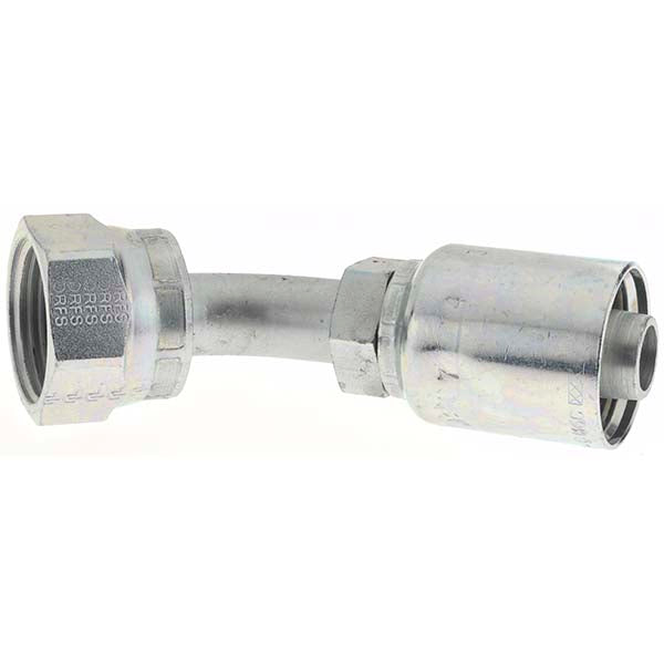 Parker BD-1J74312-10-1 Hydraulic Hose 45 ° Elbow 0.625" ID, 10 mm, 3/4"