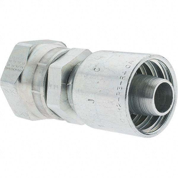 Parker BD-1JC43-1612-1 Hydraulic Hose Female Seal-Lok Swivel Short Fitting 0.7500" Hose ID, Hose Size 12, 1" Thread