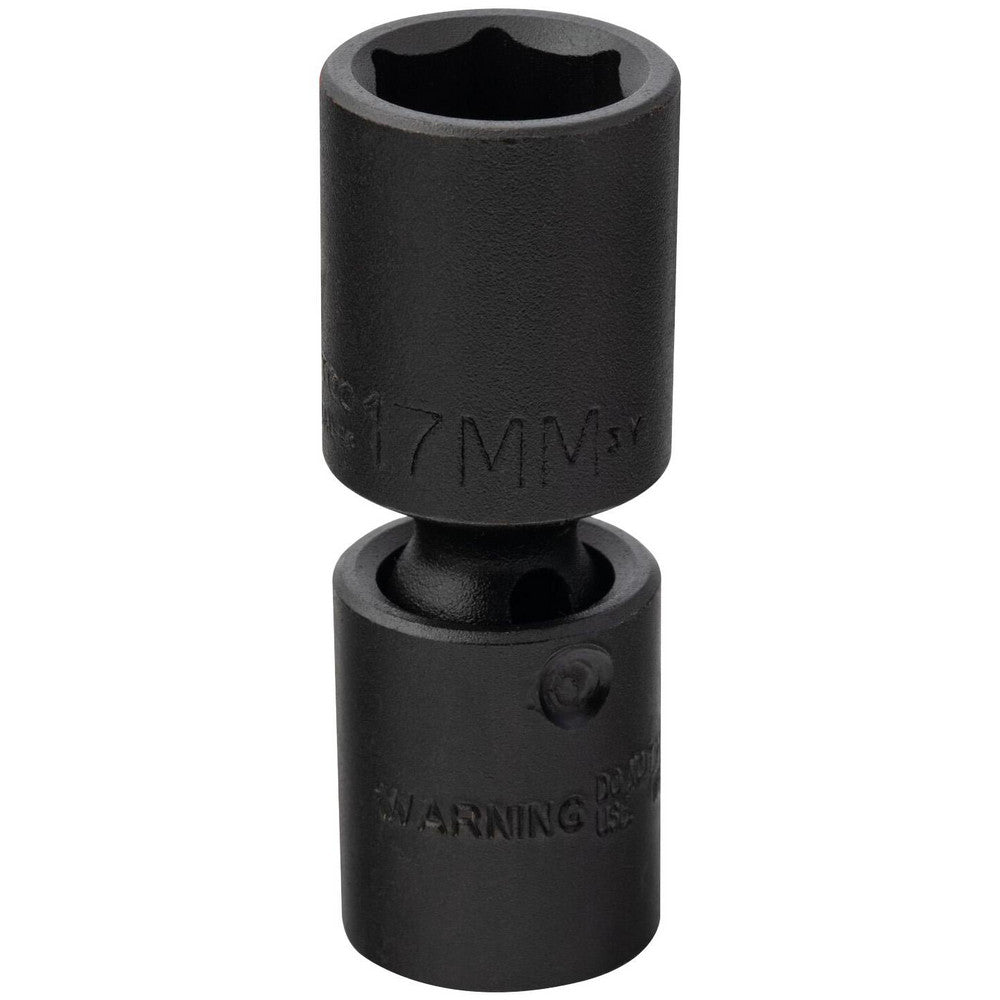 Proto J78417MP Impact Socket 3/8" Drive, 17mm Socket, Hex Drive