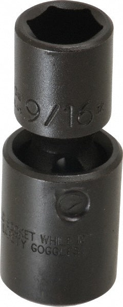 Proto J74276P Impact Socket 1/2" Drive, 9/16" Socket, Hex Drive