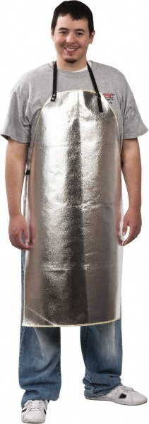 Steel Grip ATH 125-39 Bib Apron 24 x 39", Aluminized Thermonol