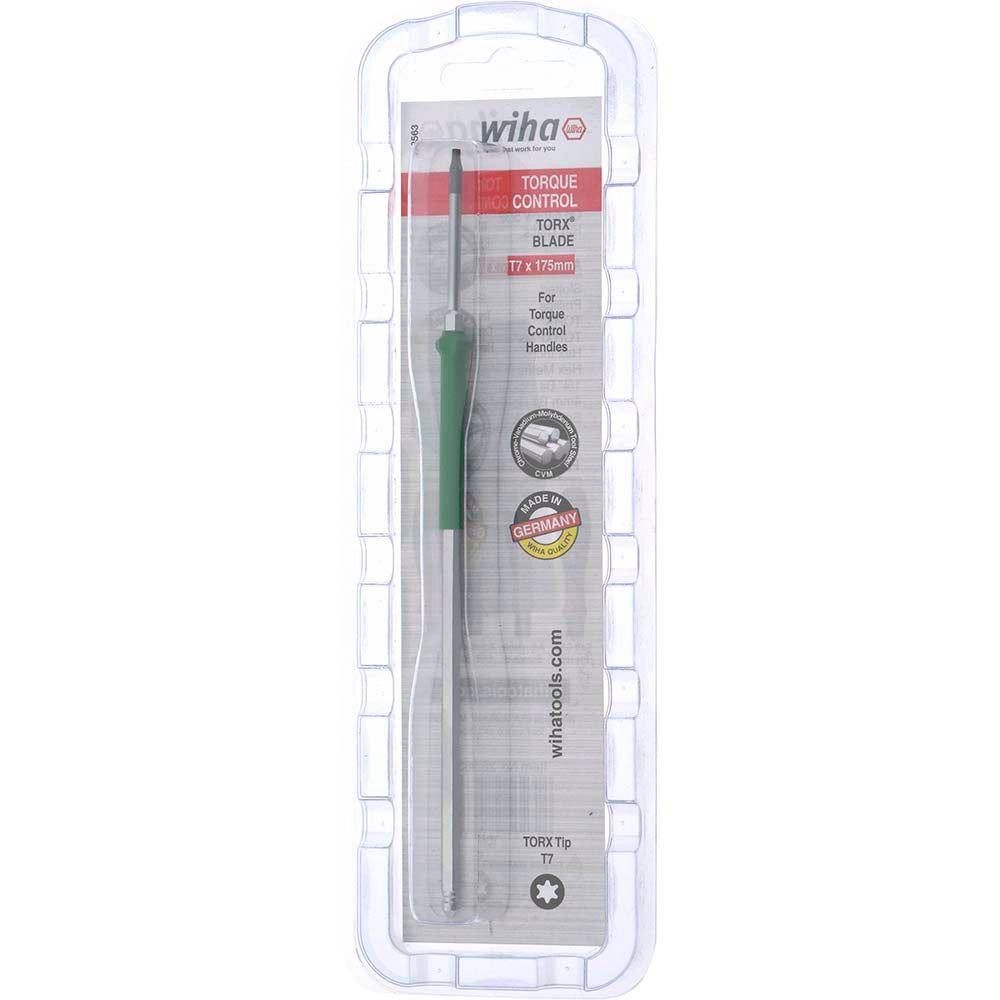 Wiha 28563 Power Screwdriver Bit T7 Torx, 0.16" Hex Drive
