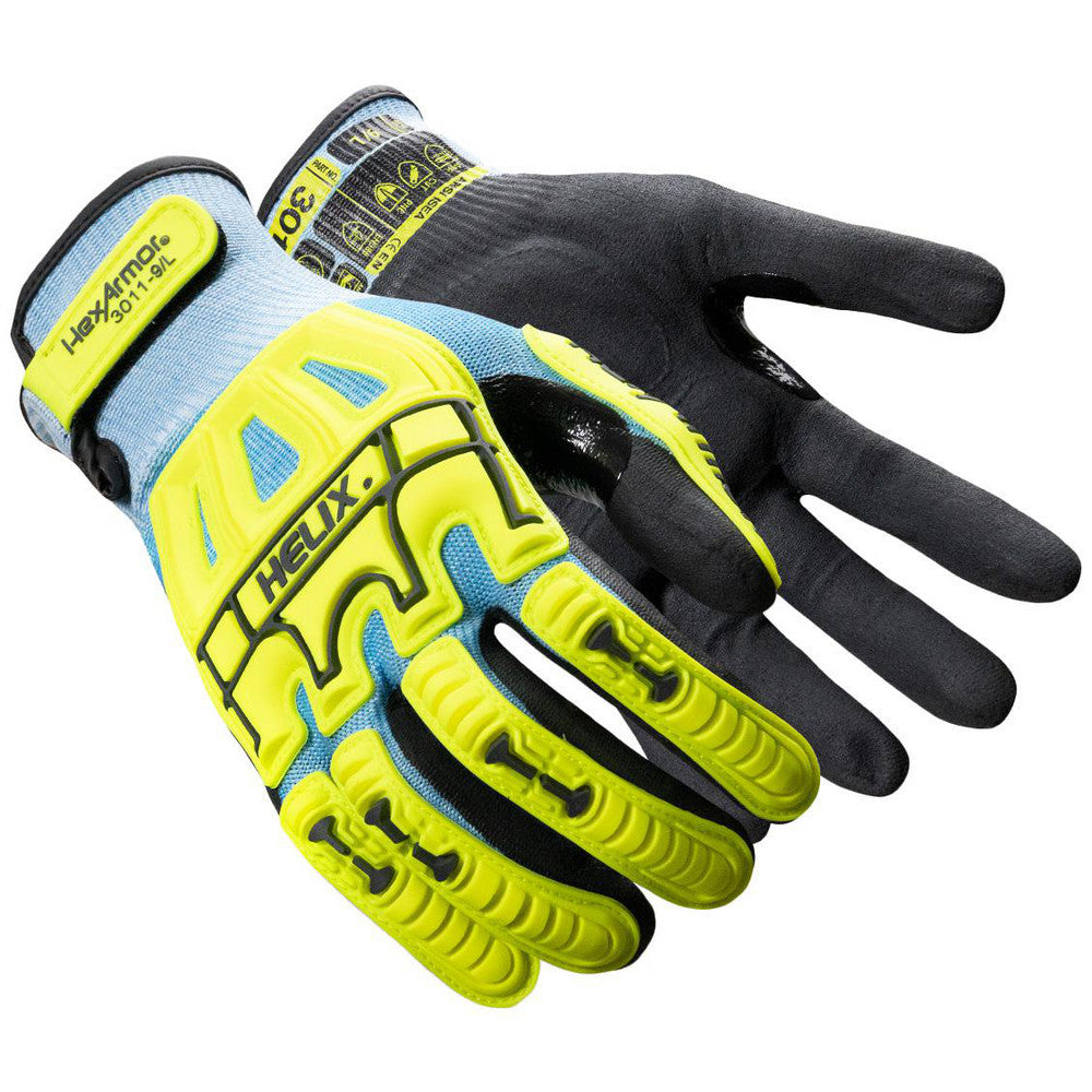 HexArmor 3011-XXL (11) Cut, Puncture & Abrasion-Resistant Gloves Helix 3011, Size 2X-Large, ANSI Cut A5, ANSI Puncture 3, Nitrile, HPPE Blend
