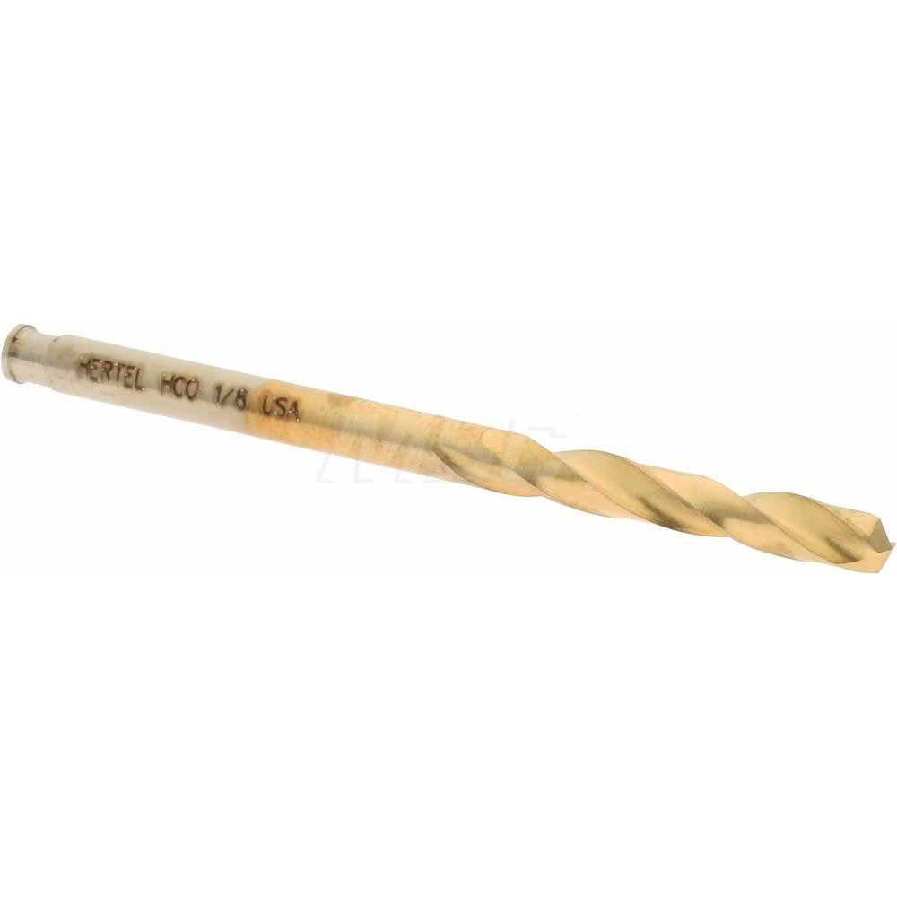 Hertel 66691254 Screw Machine Length Drill Bit 1/8" (0.1250) Dia, 135 deg, Cobalt