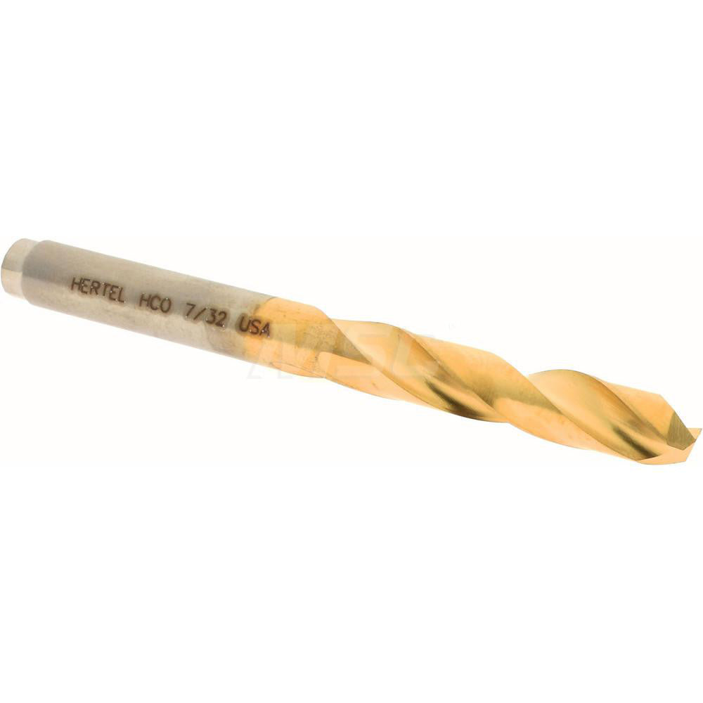 Hertel 66691312 Screw Machine Length Drill Bit 7/32" (0.2188) Dia, 135 deg, Cobalt