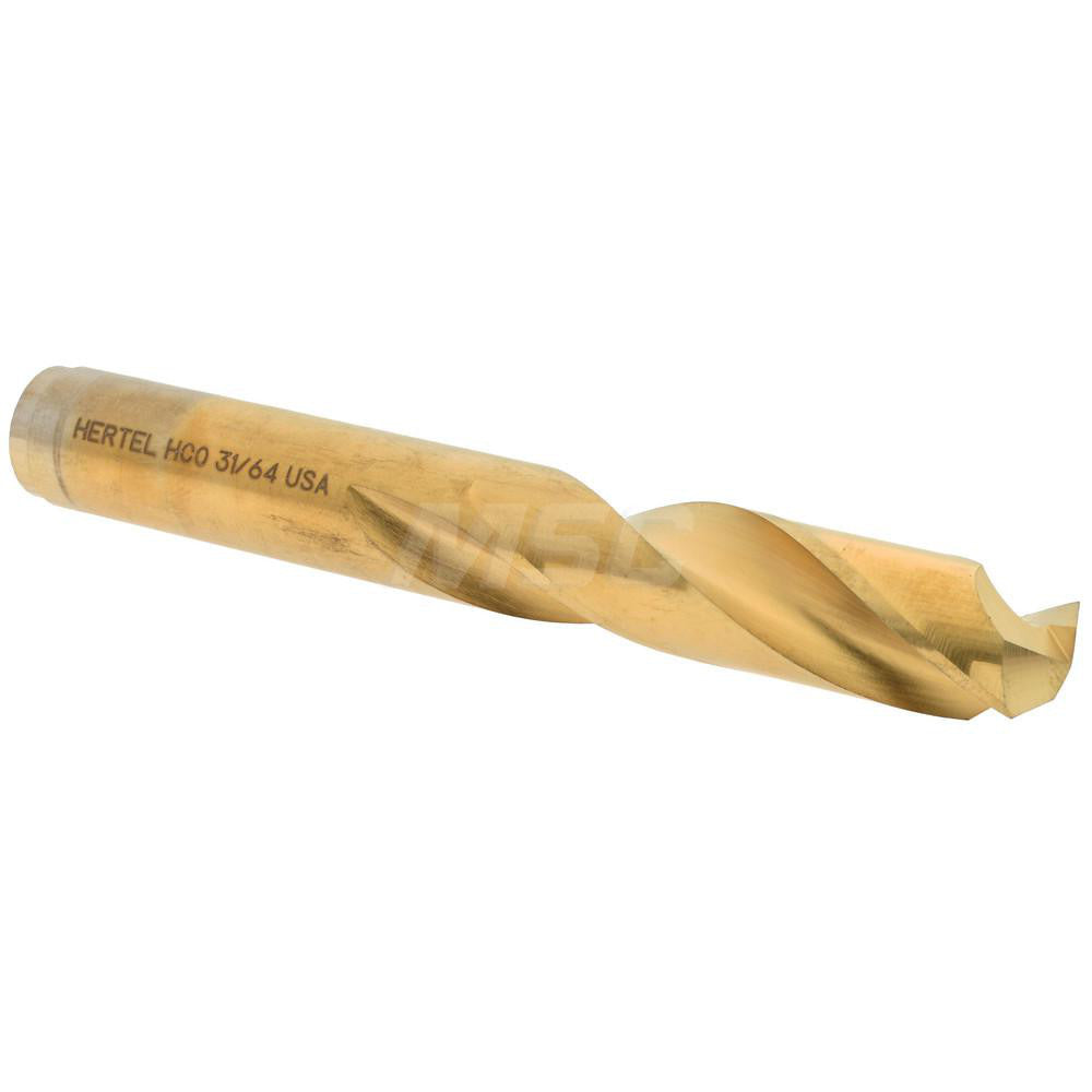 Hertel 66691486 Screw Machine Length Drill Bit 31/64" (0.4844) Dia, 135 deg, Cobalt