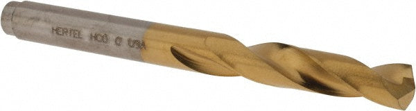 Hertel 66691536 Screw Machine Length Drill Bit Letter C, (0.2420) Dia, 135 deg, Cobalt