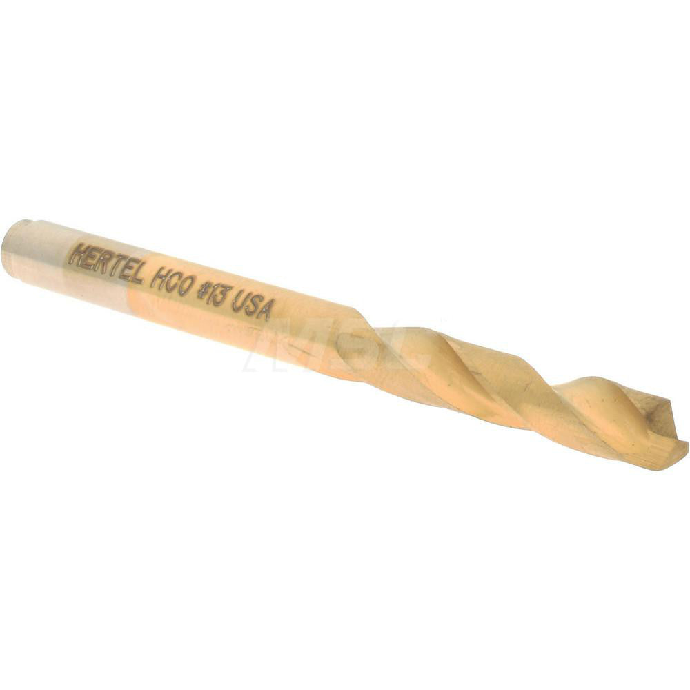 Hertel 66691890 Screw Machine Length Drill Bit #13 (0.1850) Dia, 135 deg, Cobalt