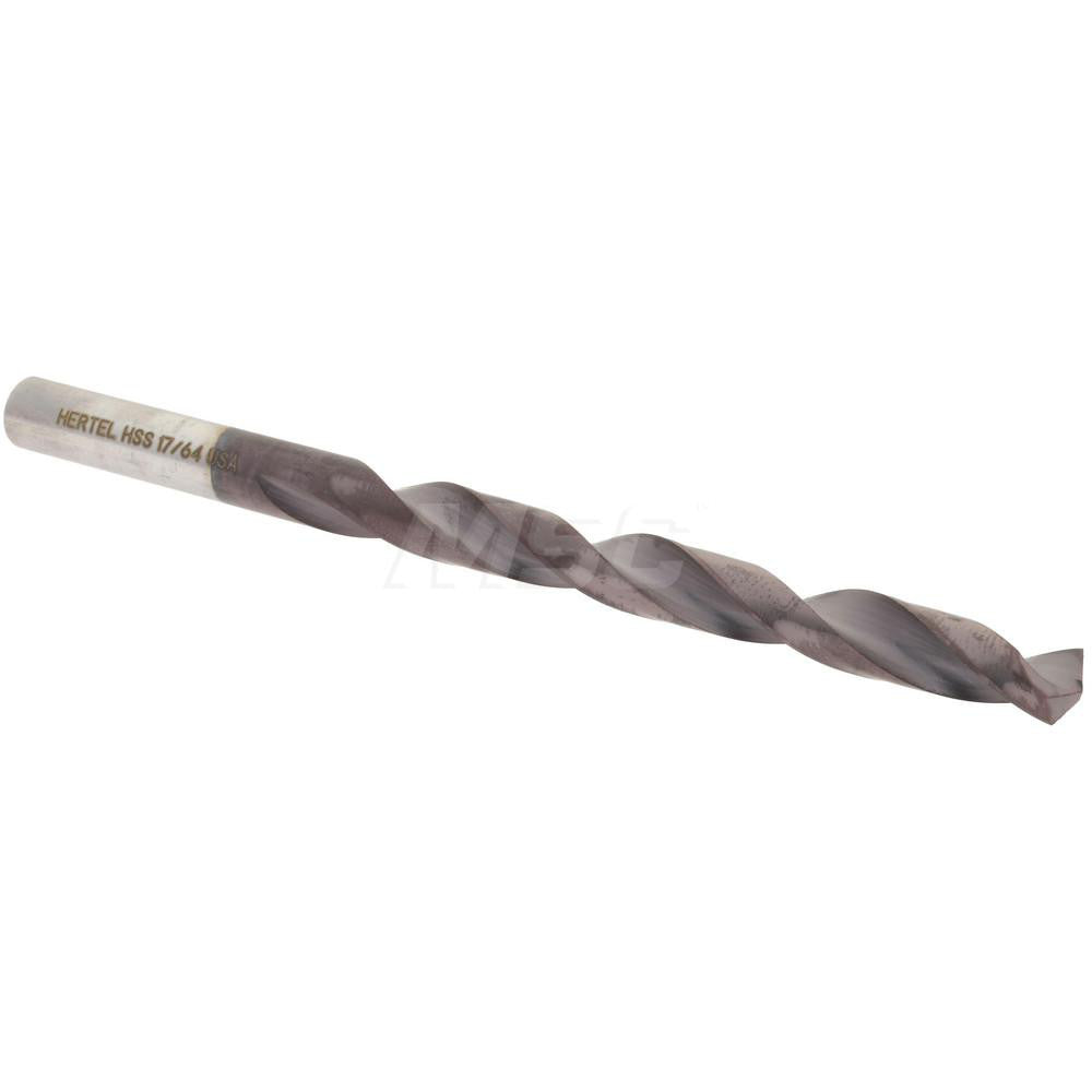 Hertel 300SBTA 17/64 Jobber Length Drill Bit 17/64" (0.2656) Dia, 135 deg, HSS