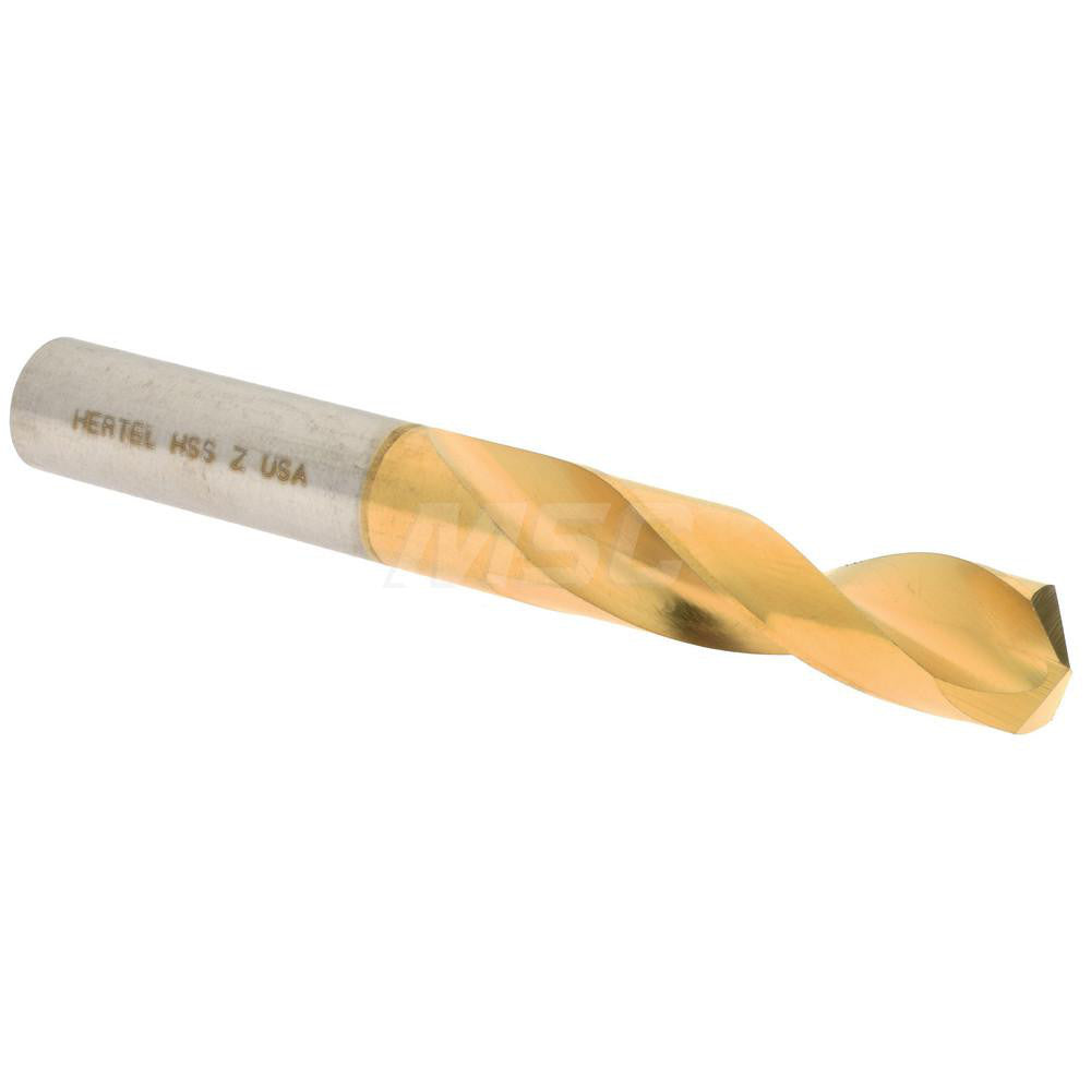 Hertel 66693631 Screw Machine Length Drill Bit Letter Z, (0.4130) Dia, 135 deg, HSS